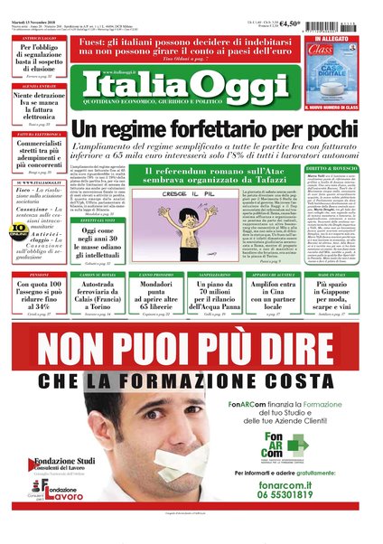 Italia oggi : quotidiano di economia finanza e politica